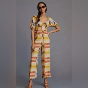 Anthropologie Multicolor Striped Jumpsuit